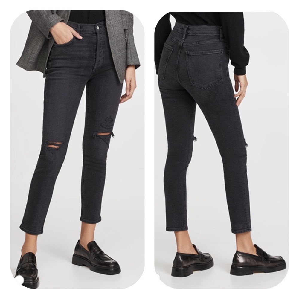 AGOLDE Nico High Rise Slim Fit Jeans Cassette Wash